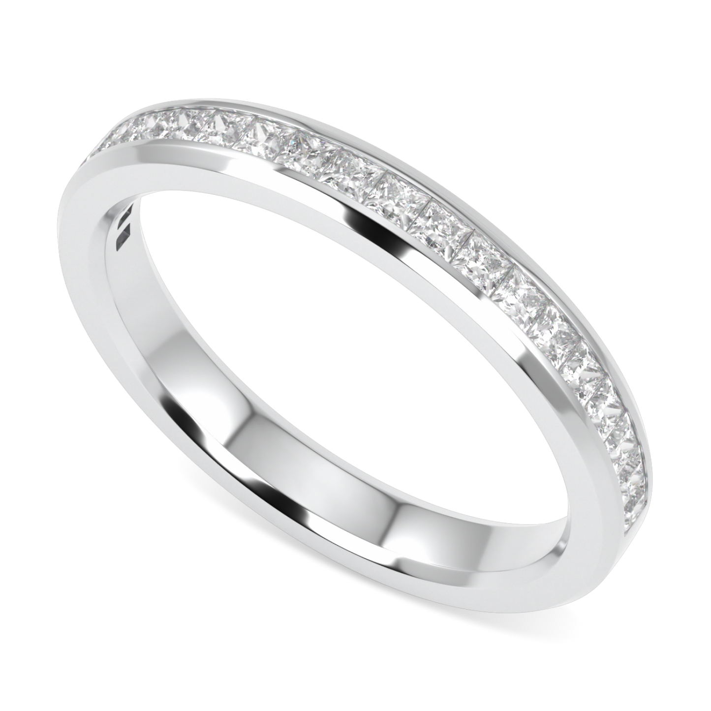 Brilliance 40 Platinum Half Diamond Band