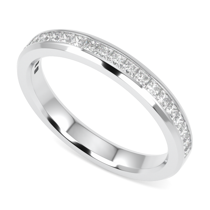 Brilliance 40 Platinum Half Diamond Band