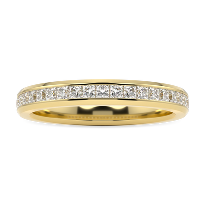 Brilliance 40 Yellow Gold Half Diamond Band