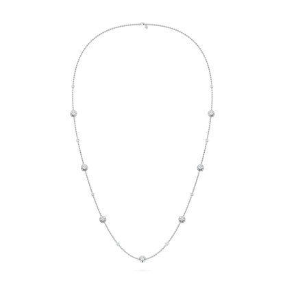 Cipher White Gold Diamond Geometric Halo Chain