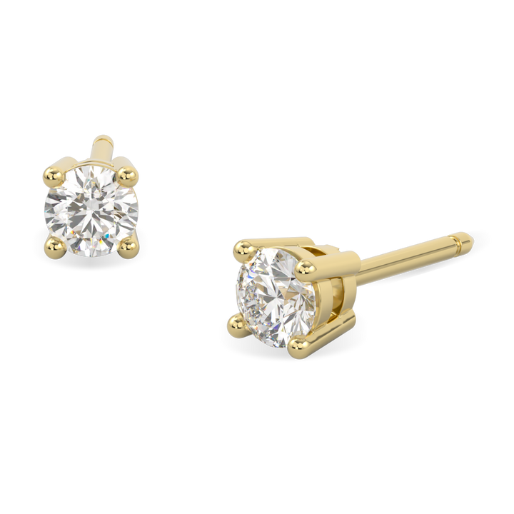 Classic Blacklock 18ct Yellow Gold Diamond Stud Earrings