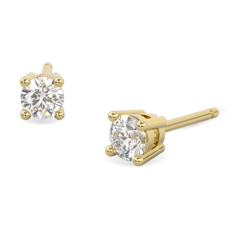 Classic Blacklock 18ct Yellow Gold Diamond Stud Earrings