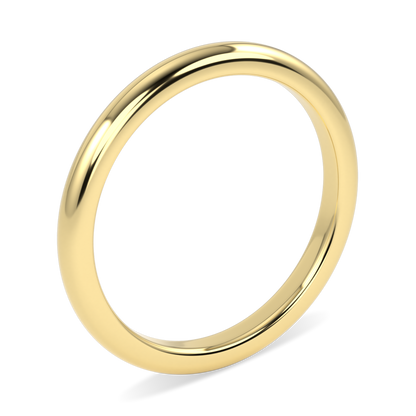 Cove 18ct Yellow Gold Wedding Band