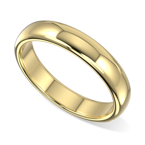 Cove Gents 18ct Yellow Gold Wedding Band