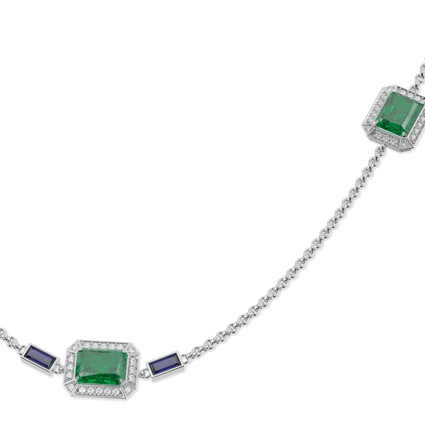 Empower Emerald Diamond Chain