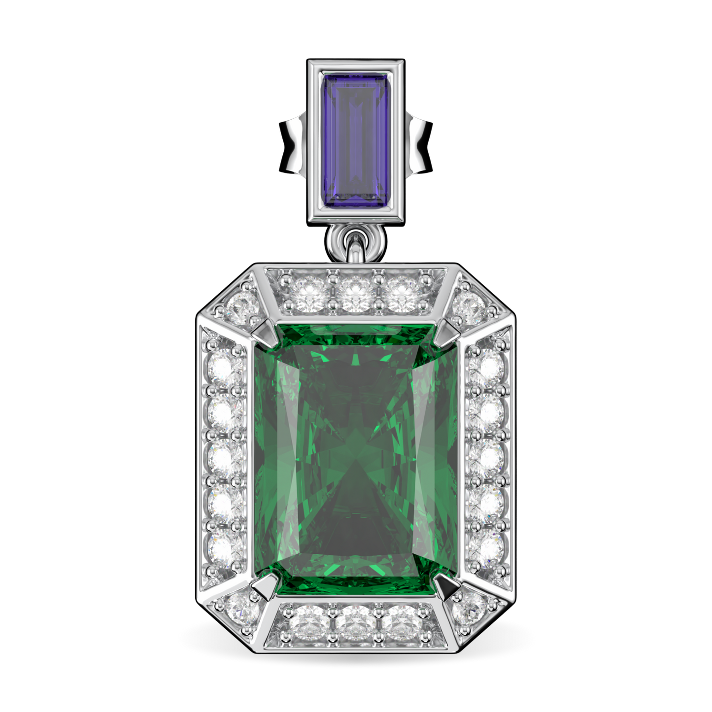 Empower Emerald Diamond Drop Earrings