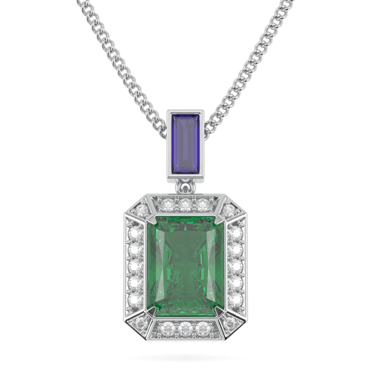 Empower Emerald Diamond Drop Pendant