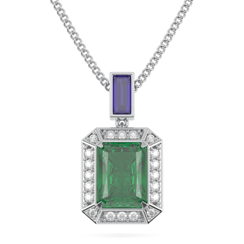 Empower Emerald Diamond Drop Pendant