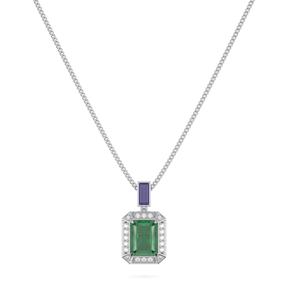 Empower Emerald Diamond Drop Pendant