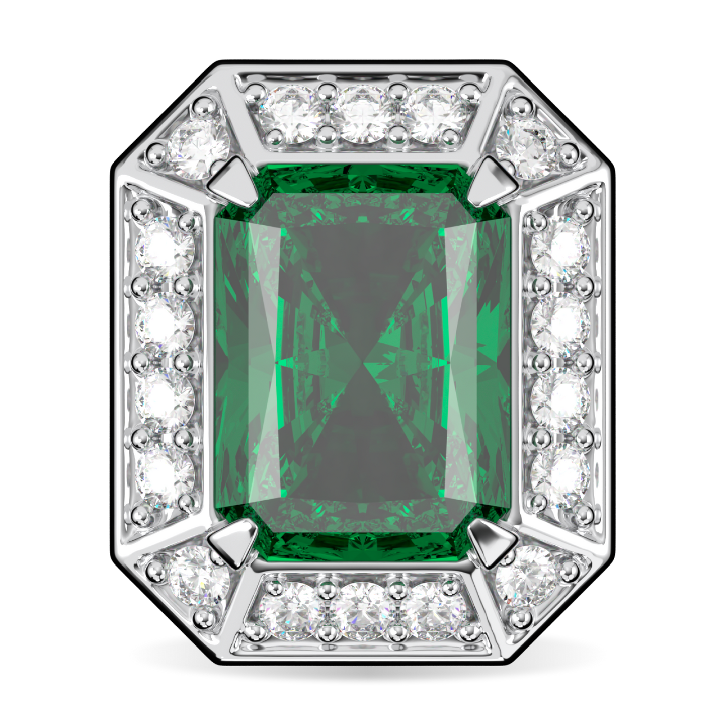 Empower Emerald Diamond Stud Earrings