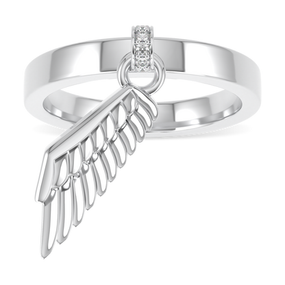 Empower Freedom White Gold Ring