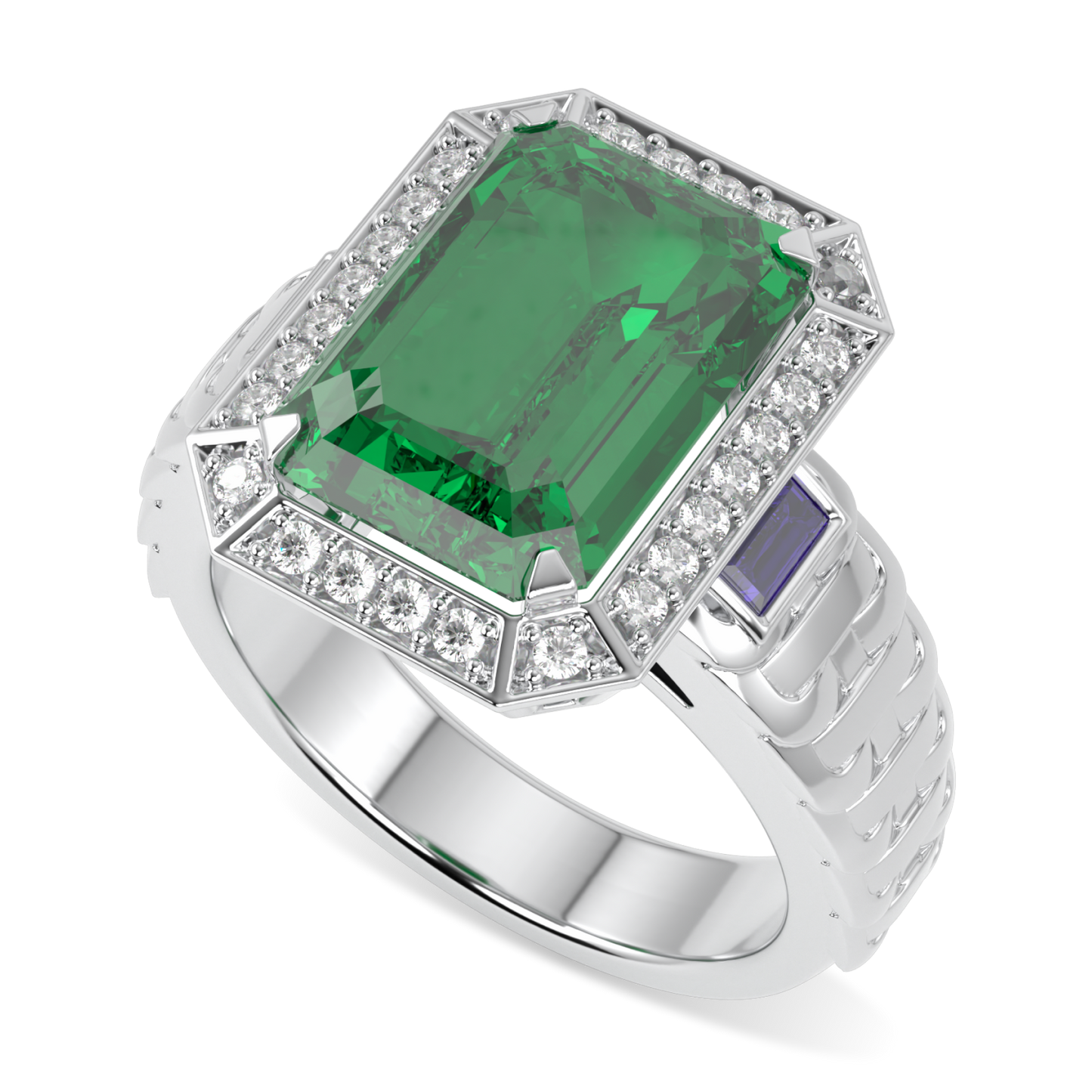 Empower Large Emerald Diamond Ring