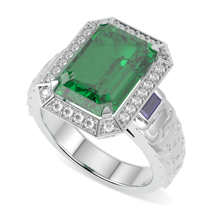 Empower Large Emerald Diamond Ring