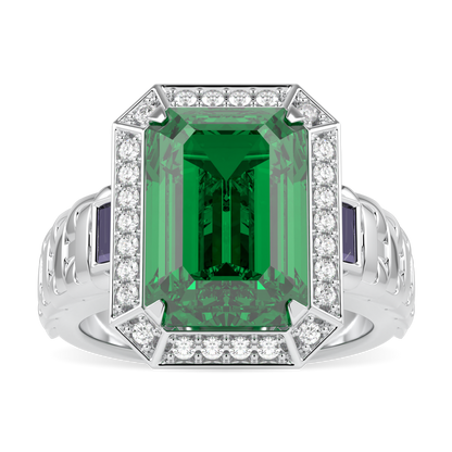 Empower Large Emerald Diamond Ring