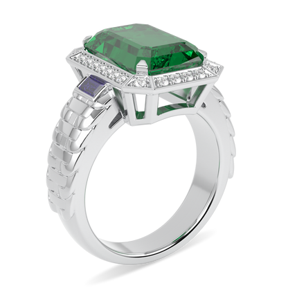 Empower Large Emerald Diamond Ring