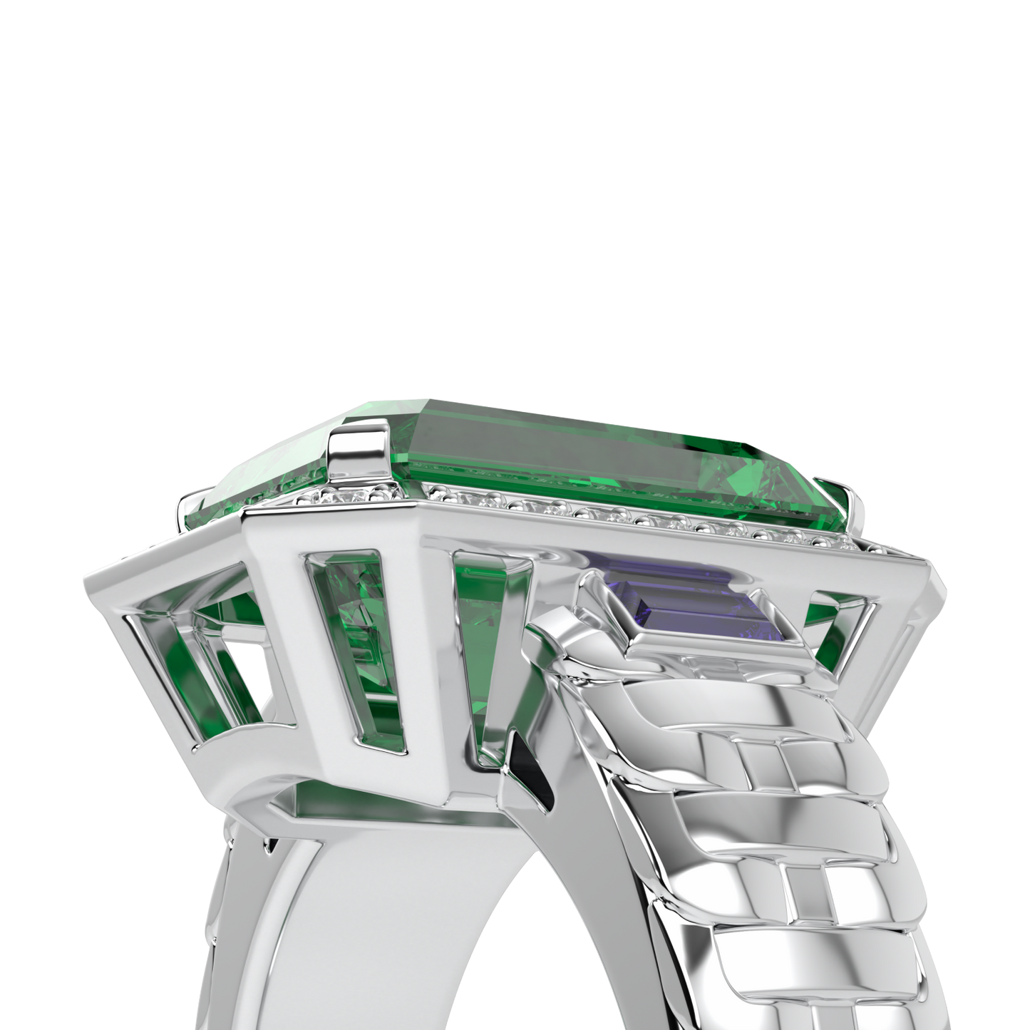 Empower Large Emerald Diamond Ring