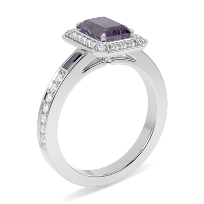 Empower Small Amethyst Diamond Ring