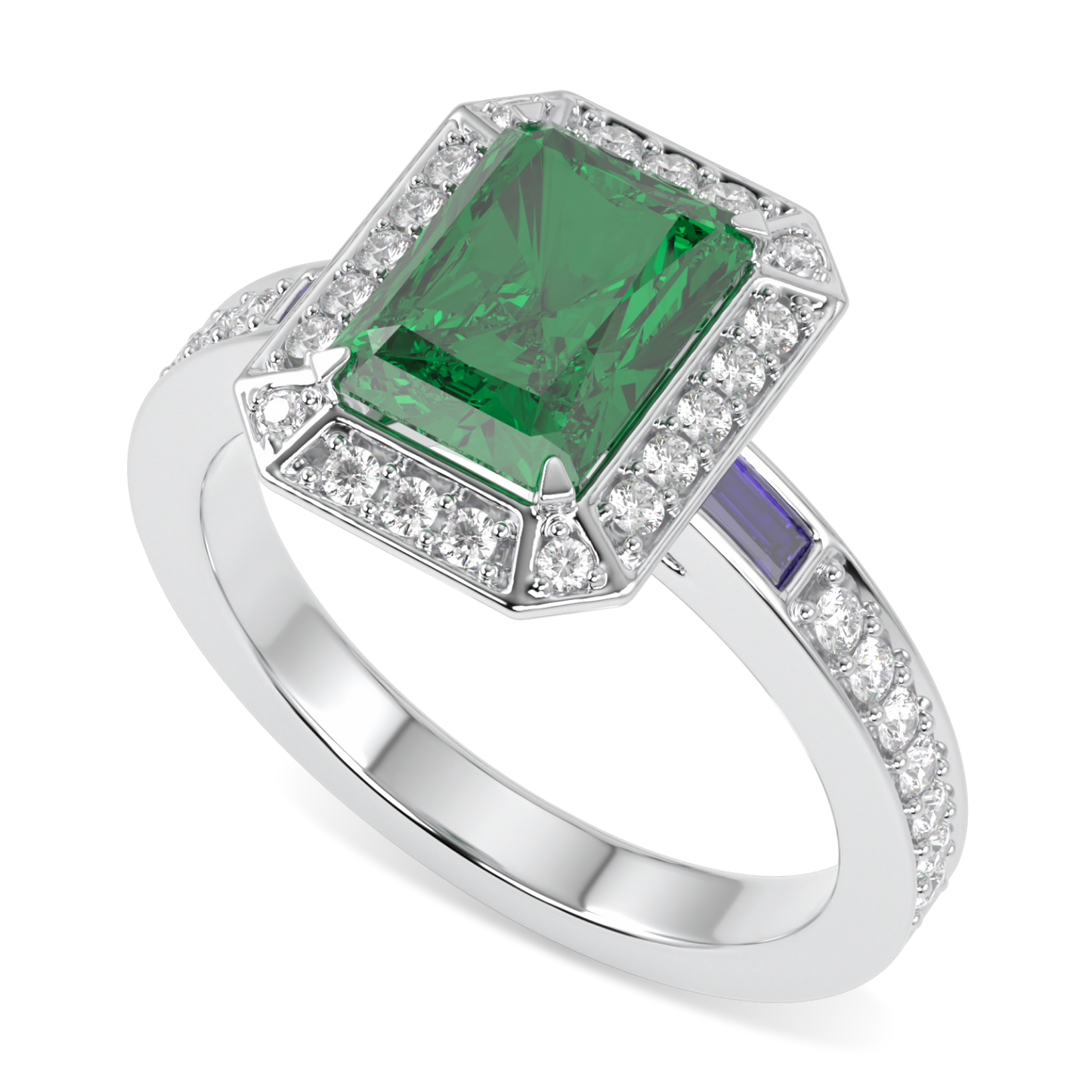 Empower Small Emerald Diamond Ring