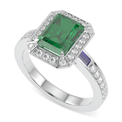 Empower Small Emerald Diamond Ring