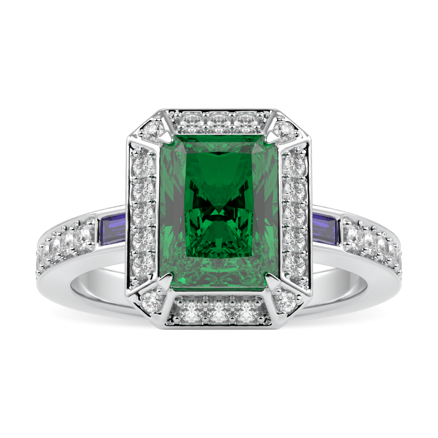 Empower Small Emerald Diamond Ring