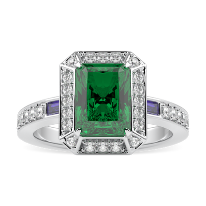 Empower Small Emerald Diamond Ring