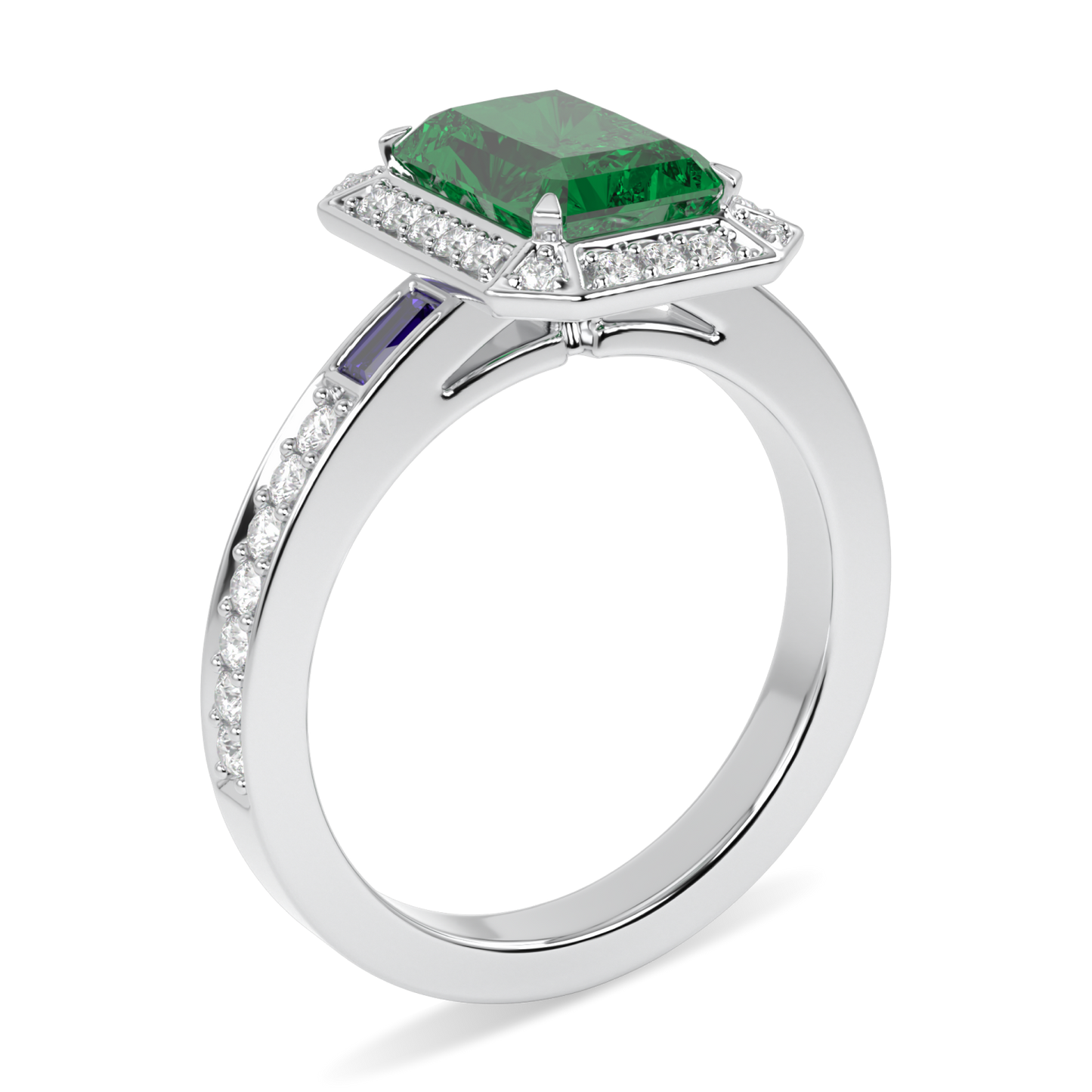 Empower Small Emerald Diamond Ring