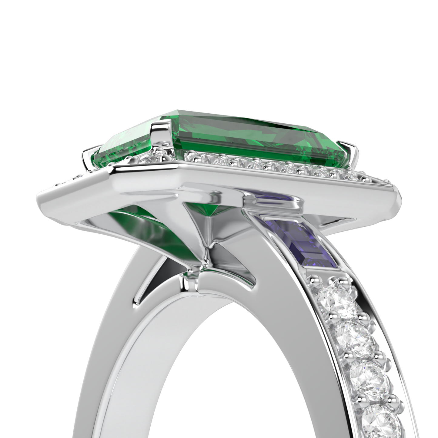 Empower Small Emerald Diamond Ring