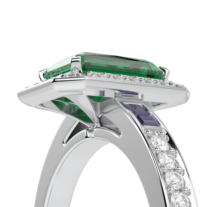 Empower Small Emerald Diamond Ring