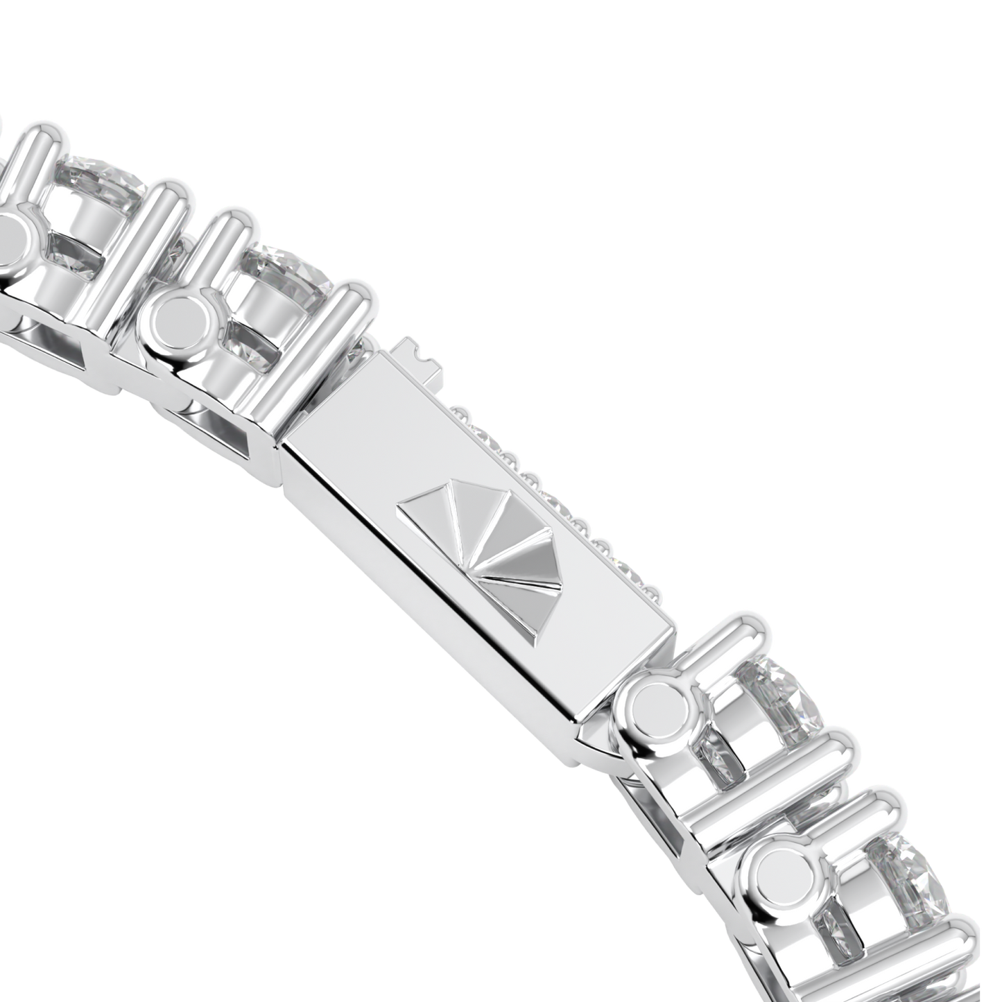 Classic Blacklock Platinum Diamond Tennis Bracelet