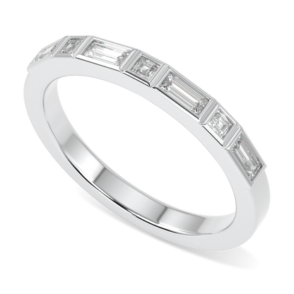 Force Platinum Diamond Wedding Band