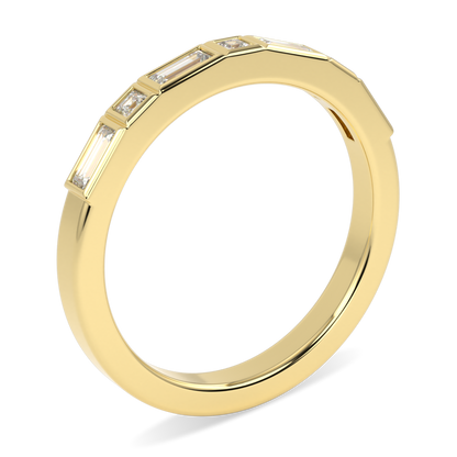 Force Yellow Gold Diamond Wedding Band