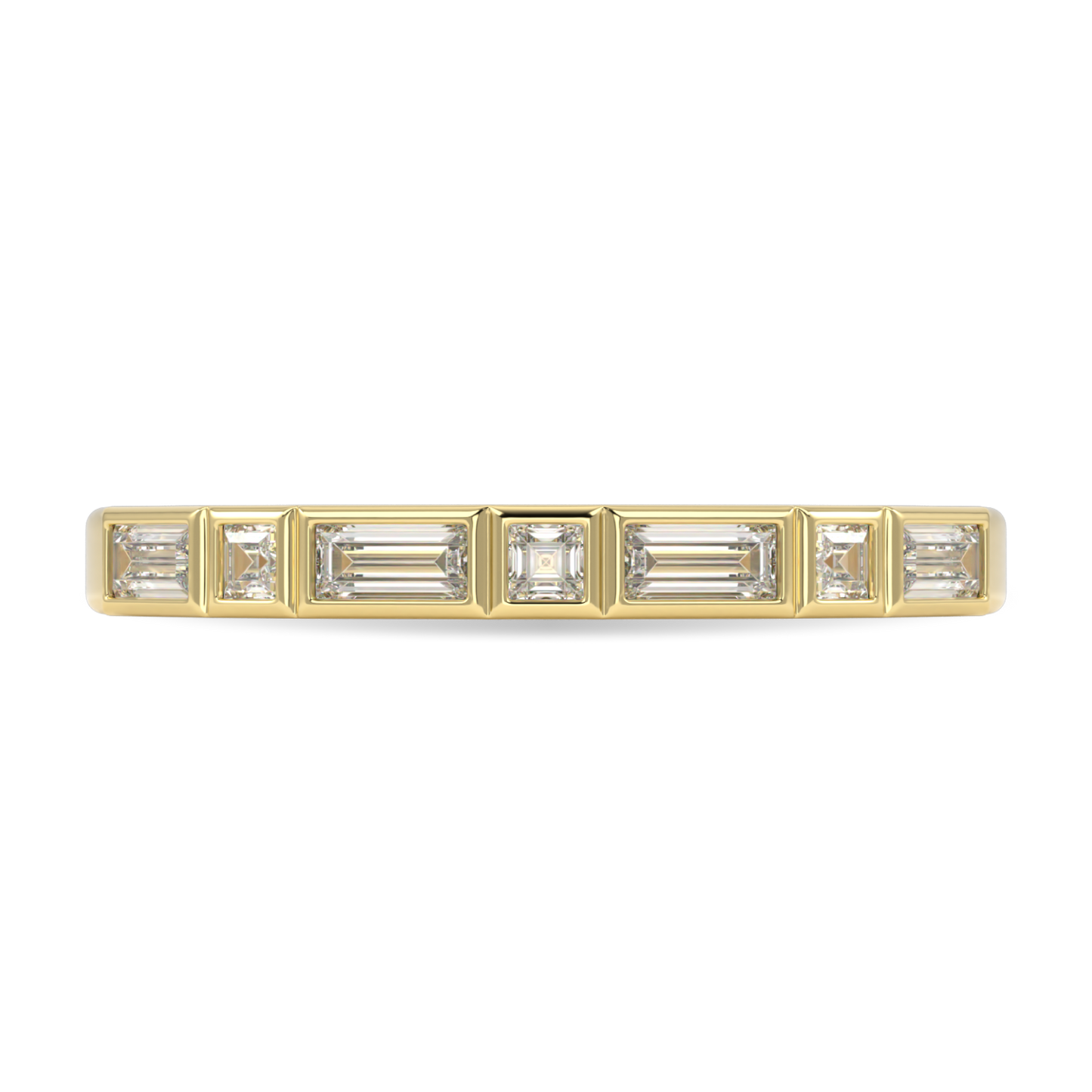 Force Yellow Gold Diamond Wedding Band