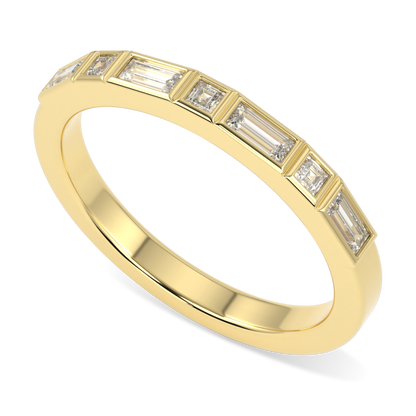 Force Yellow Gold Diamond Wedding Band