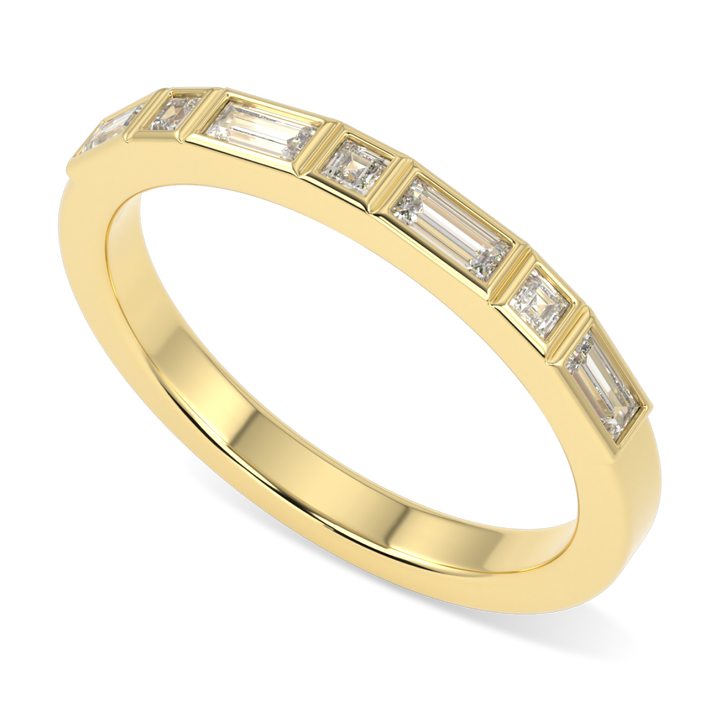 Force Yellow Gold Diamond Wedding Band