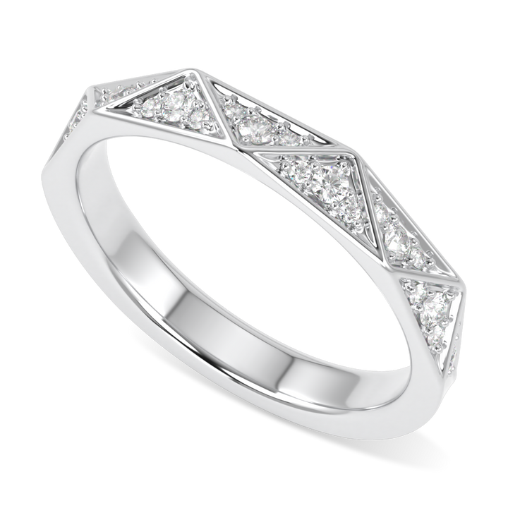 Hawthorn Platinum Diamond Unisex Wedding Band