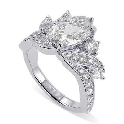 Inferno Platinum Diamond Engagement Ring