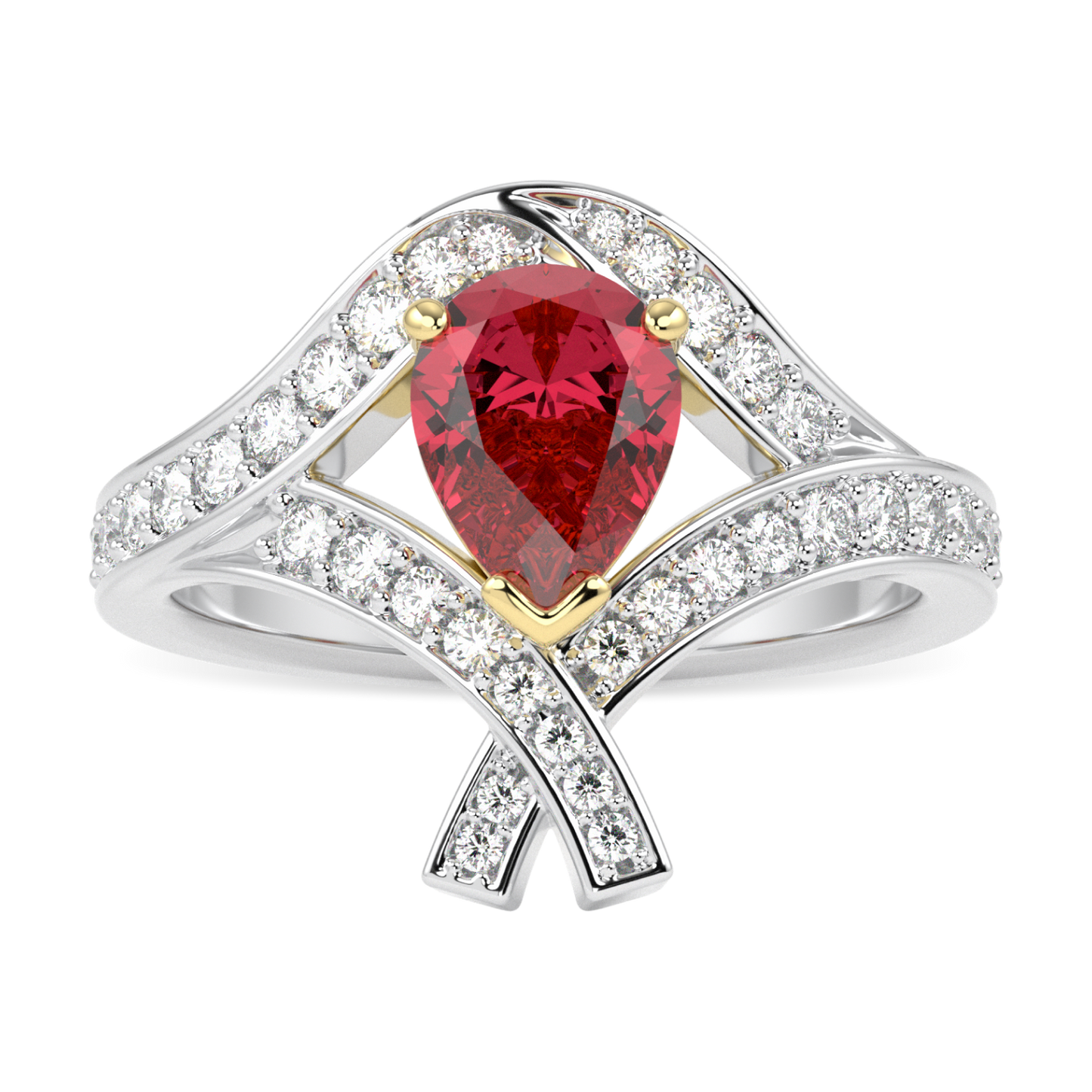 Infinity Ruby Diamond Ring