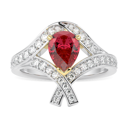 Infinity Ruby Diamond Ring