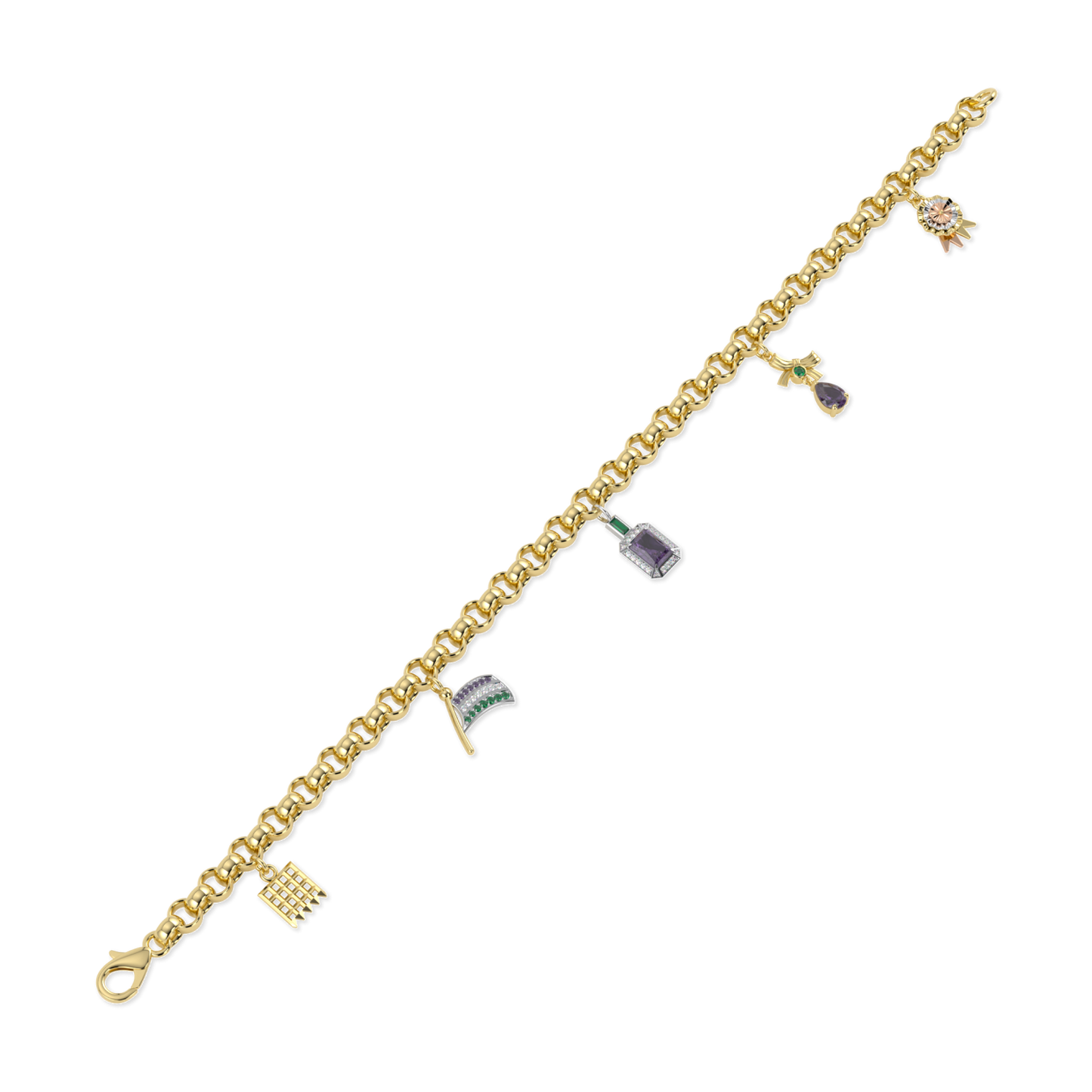 Limited Edition IWD22 Gold Charm bracelet