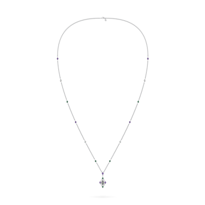 Limited Edition IWD24 White Gold Salt & Pepper Diamond Pendant