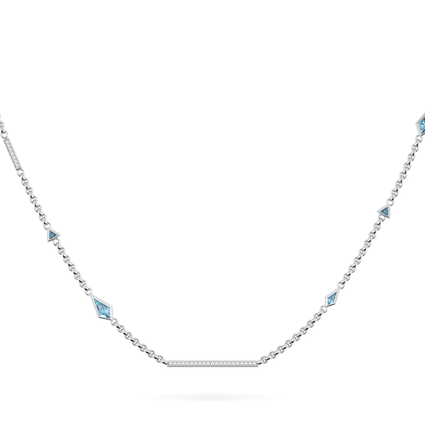 Neo Aquamarine Diamond Chain