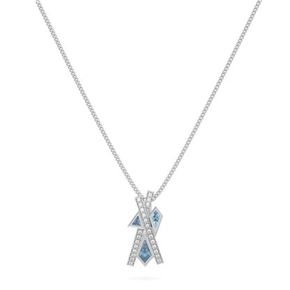 Neo Aquamarine Diamond Pendant