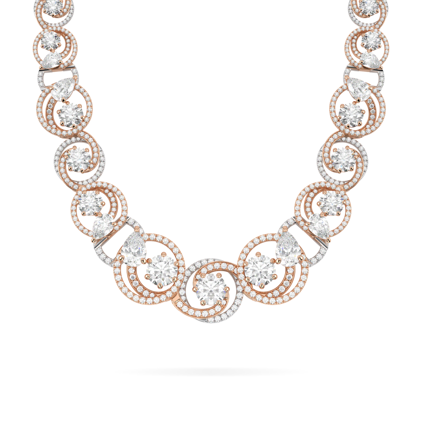 Serpentine Diamond Necklet