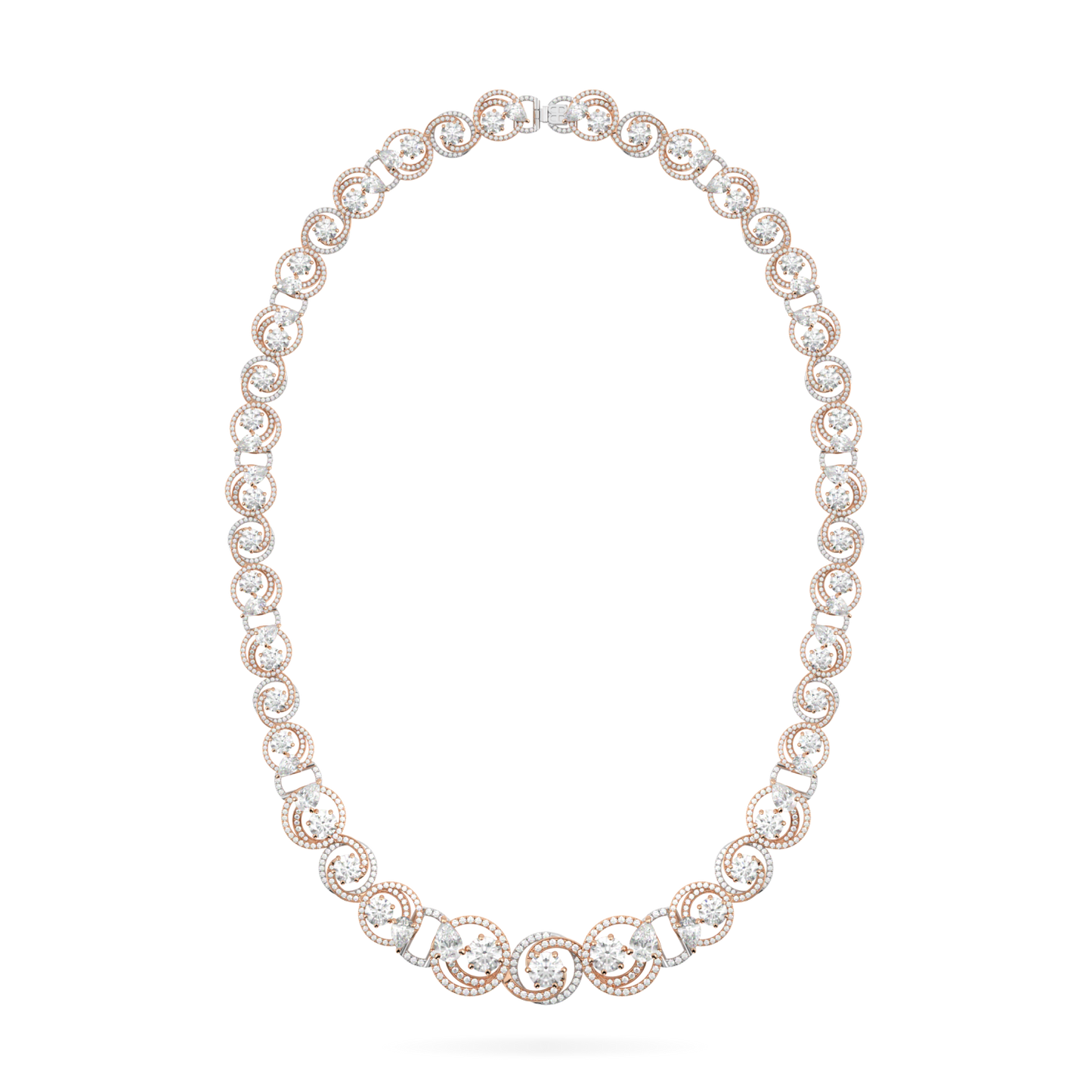 Serpentine Diamond Necklet