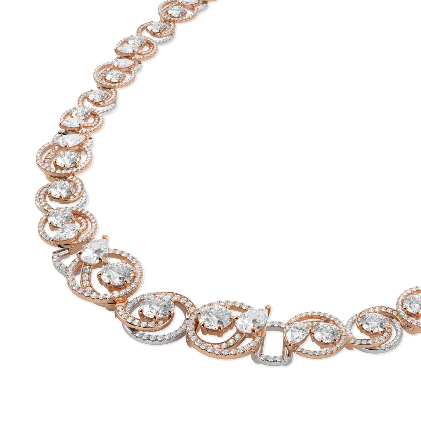 Serpentine Diamond Necklet