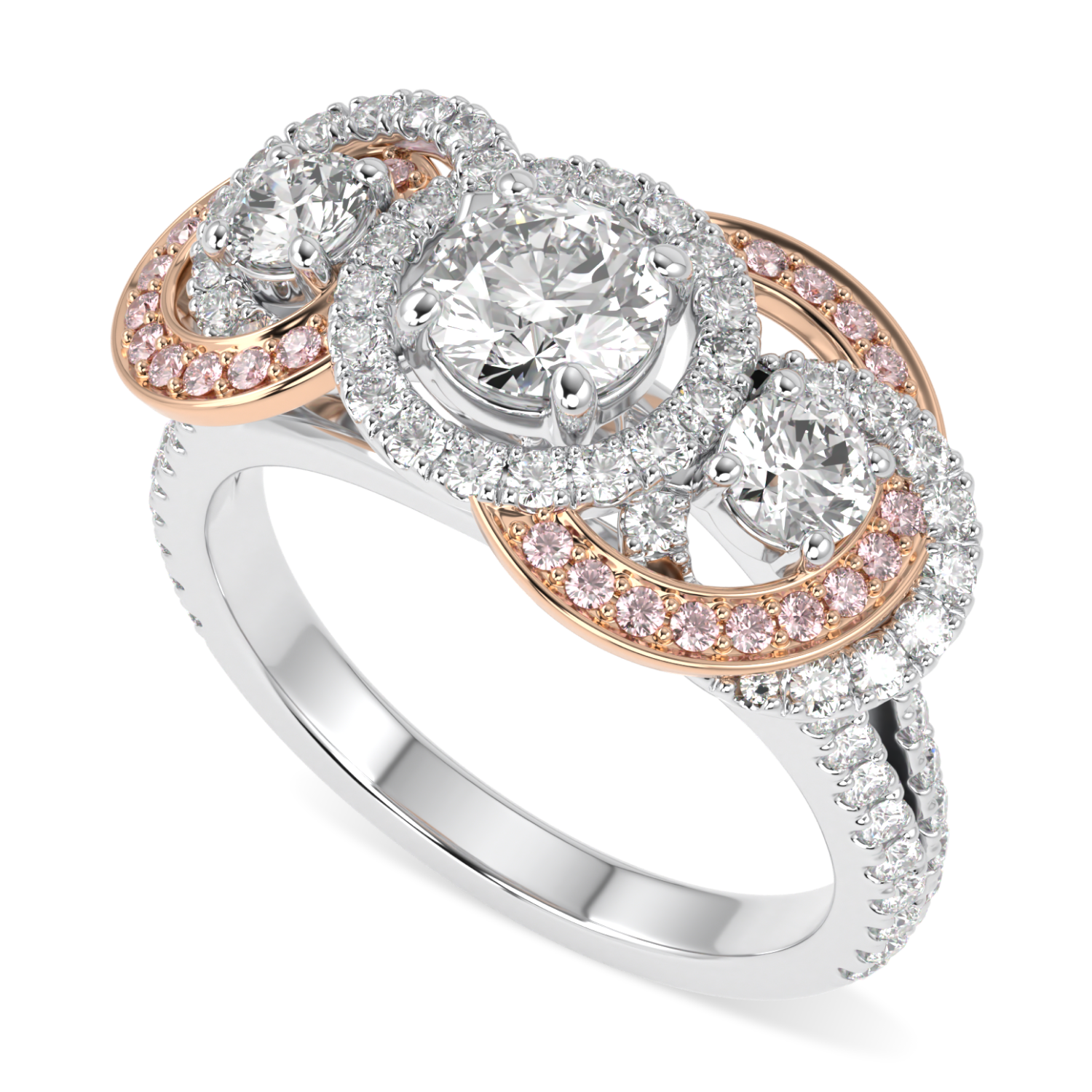 Trinity Three Stone Diamond Ring